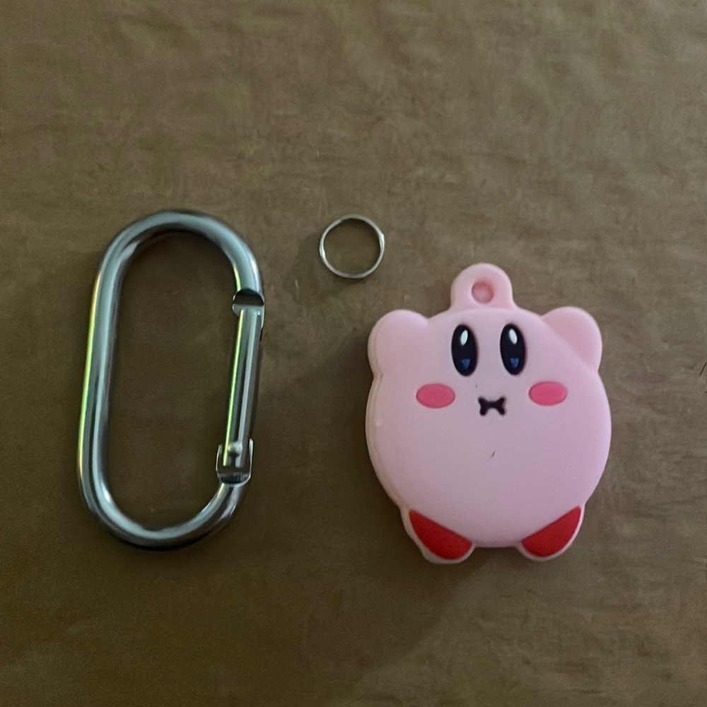 Cute Kirby AirTag case color pink and red  brand new